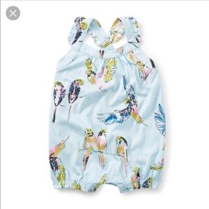 Tea Collection Cross-Back Lorikeet Romper